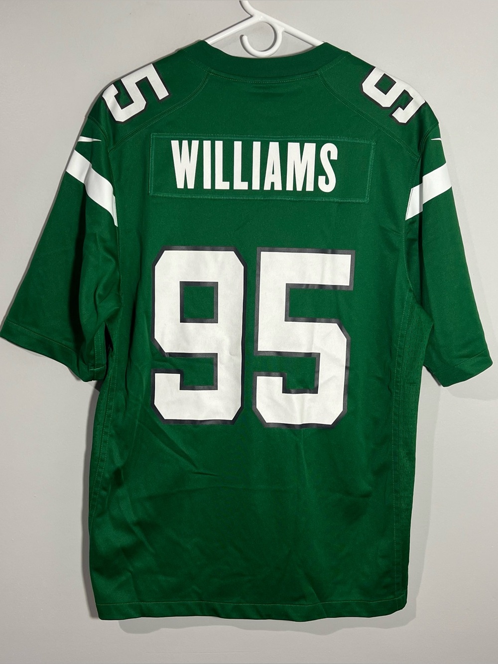 Nike NFL New York Jets Quinnen Williams Green White Football Jersey Mens Medium
